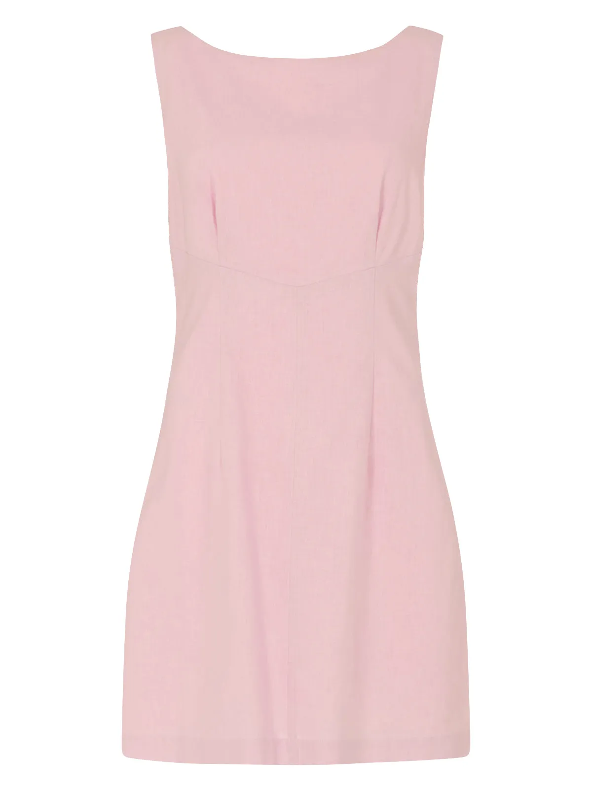 Elodie Pink Cotton Linen Mini Dress sold by KITRI Studio product image thumbnail 5