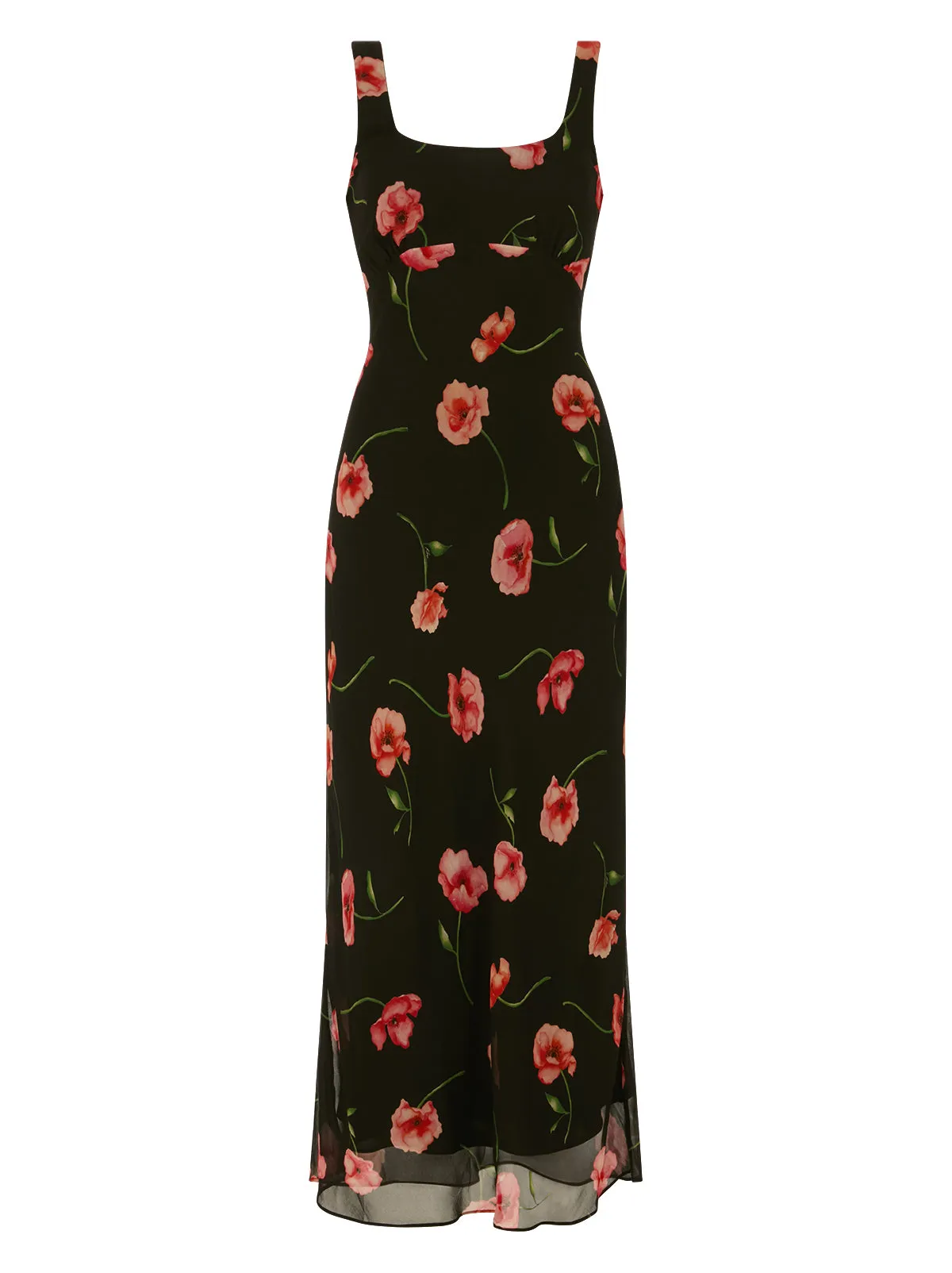 Miranda Black Poppy Print Dress sold by KITRI Studio product image thumbnail 5