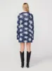 Greta Navy Star Lurex Knit Mini Dress sold by KITRI Studio