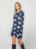 Greta Navy Star Lurex Knit Mini Dress sold by KITRI Studio