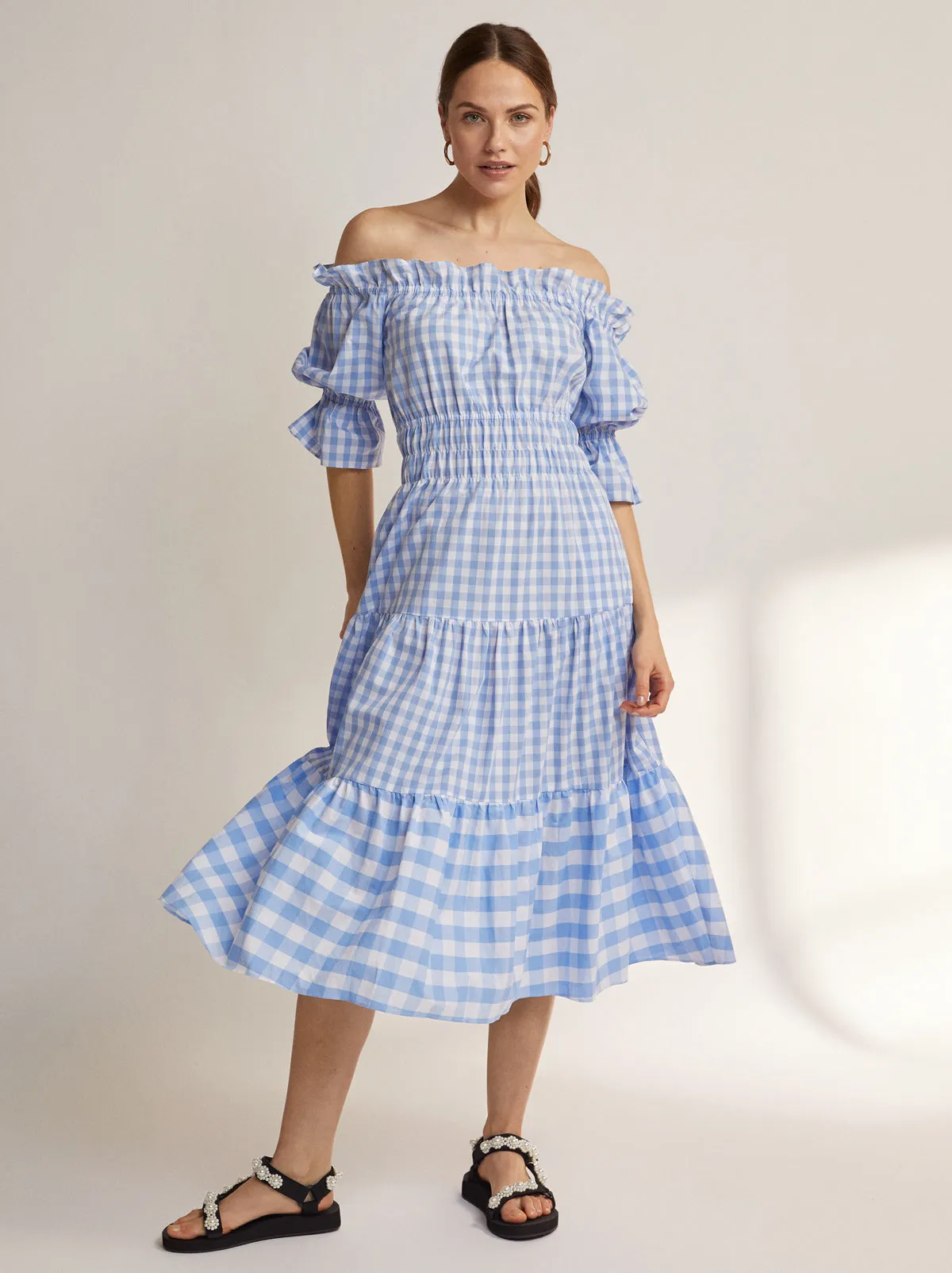 Fonteyn Blue Gingham Dress sold by KITRI Studio