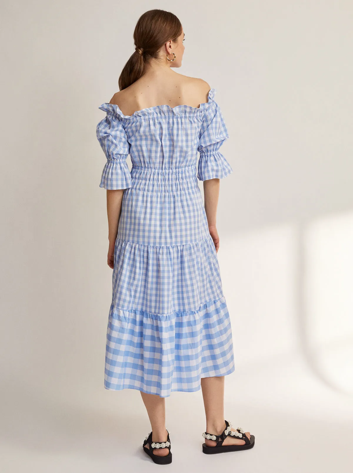 Fonteyn Blue Gingham Dress sold by KITRI Studio product image thumbnail 4