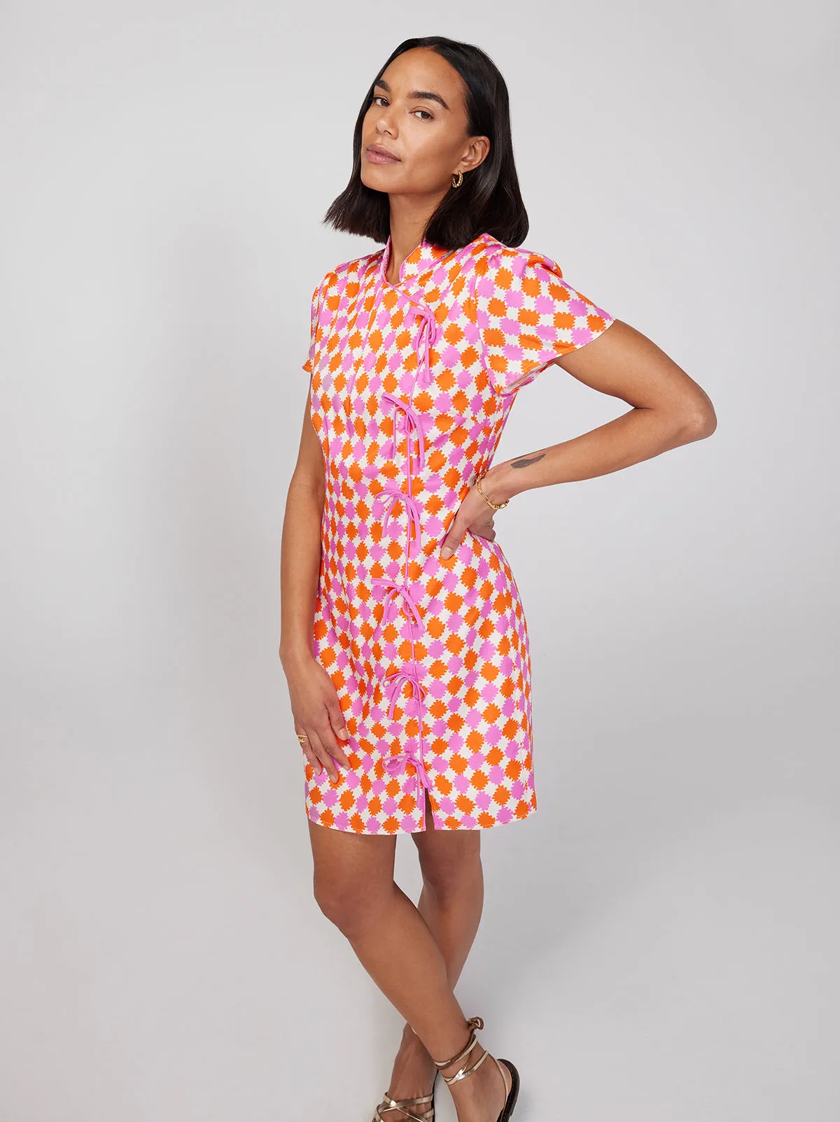 Harlow Picnic Check Mini Dress sold by KITRI Studio product image thumbnail 3