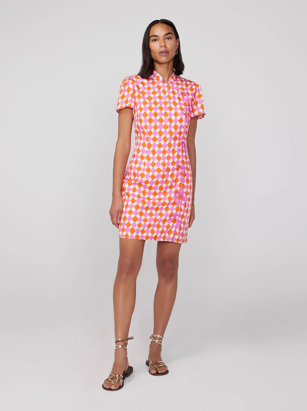 Harlow Picnic Check Mini Dress sold by KITRI Studio