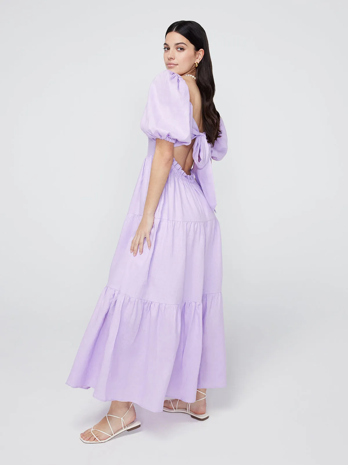 Gianna Lilac Maxi Dress sold by KITRI Studio product image thumbnail 3