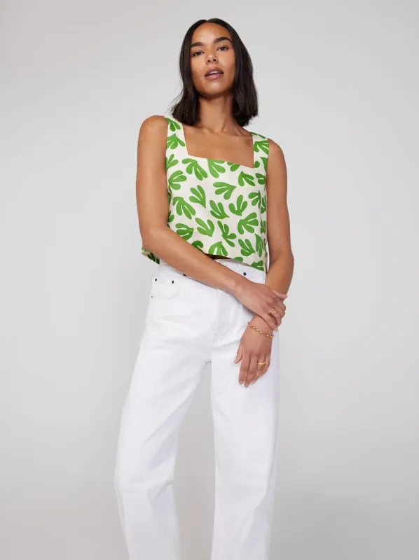 Maeve Leaf Print Top sold by KITRI Studio