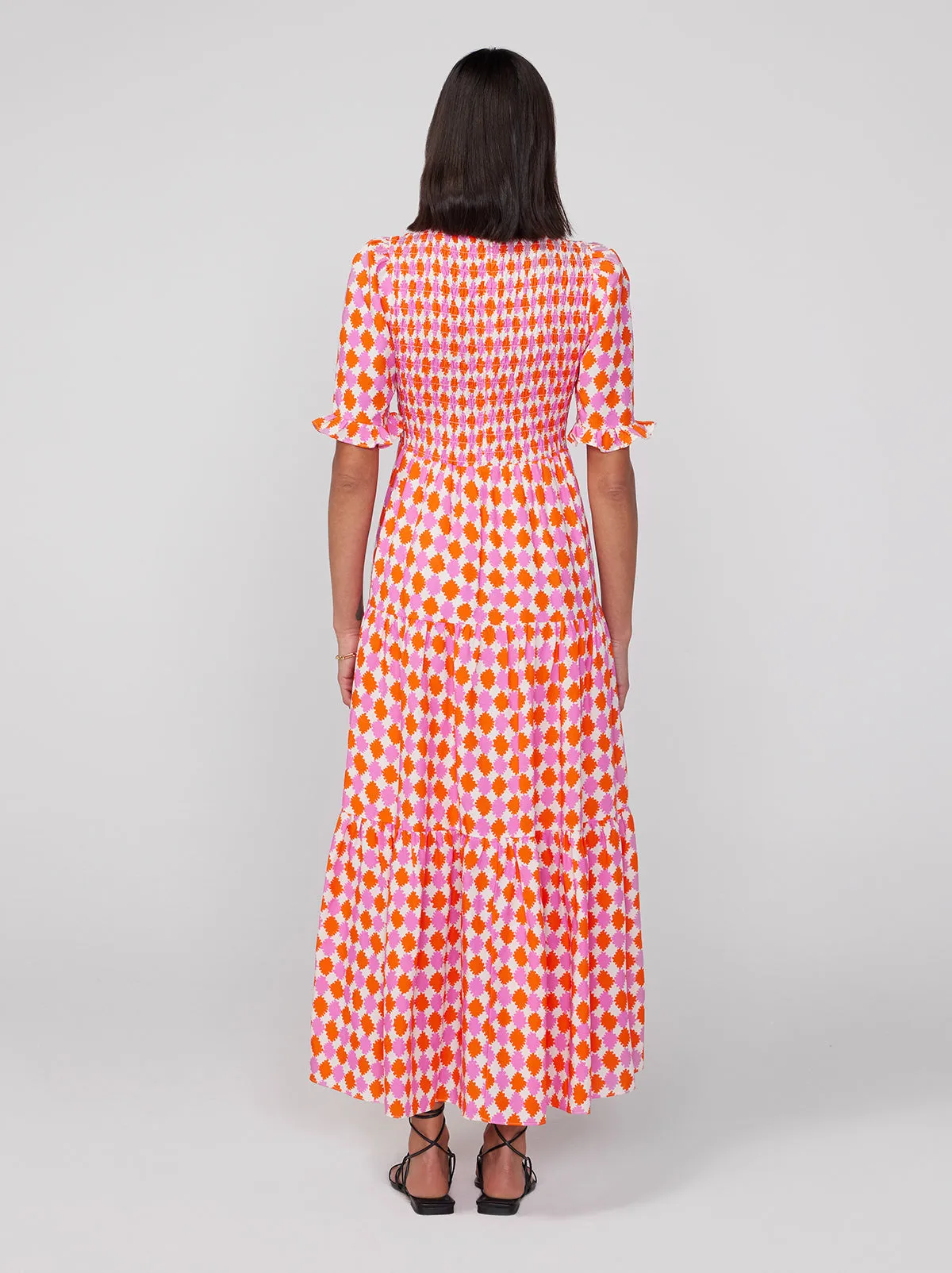 Gracie Picnic Check Shirred Dress sold by KITRI Studio product image thumbnail 4