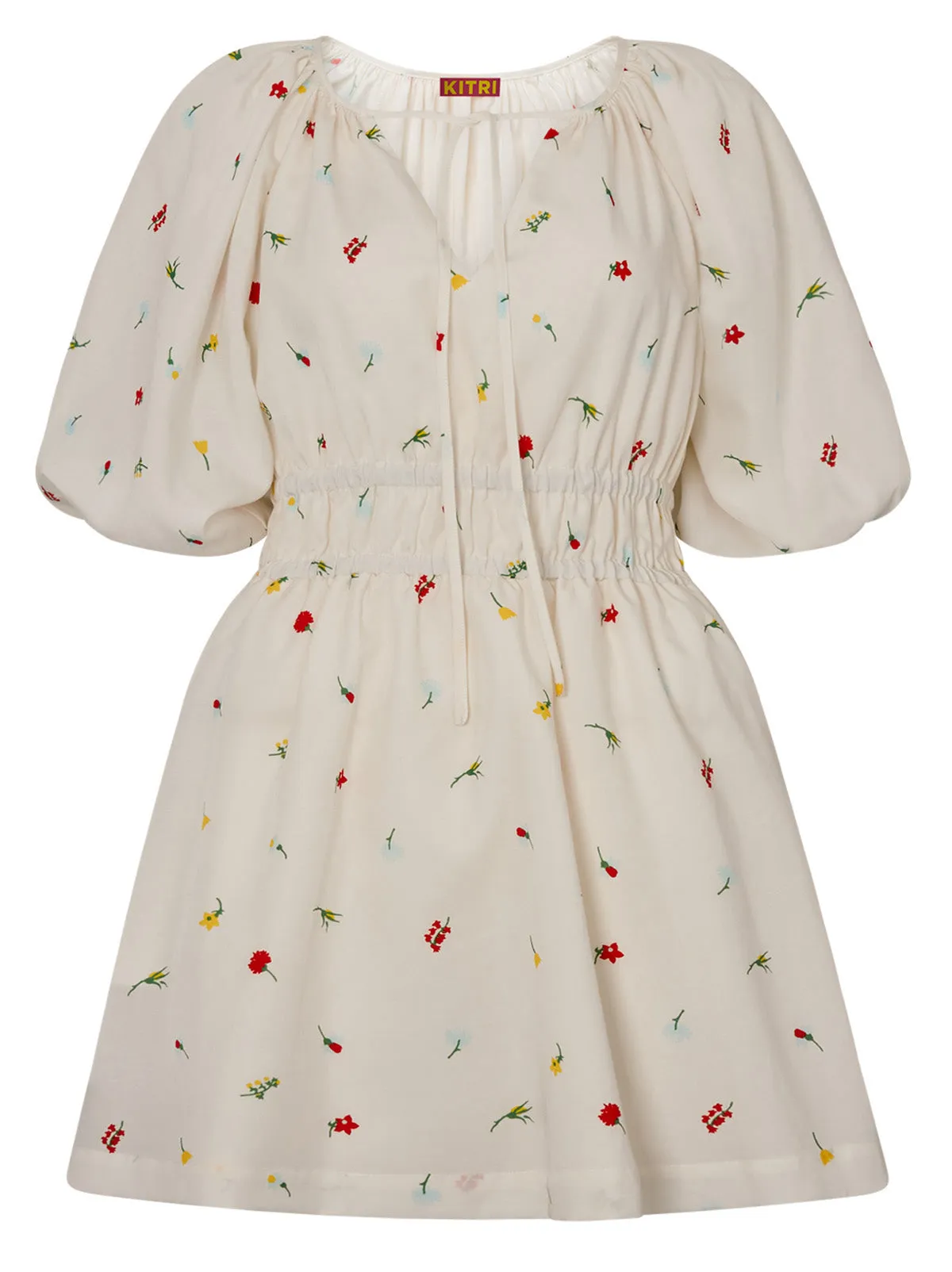 Azalea White Vintage Floral Mini Dress sold by KITRI Studio product image thumbnail 5