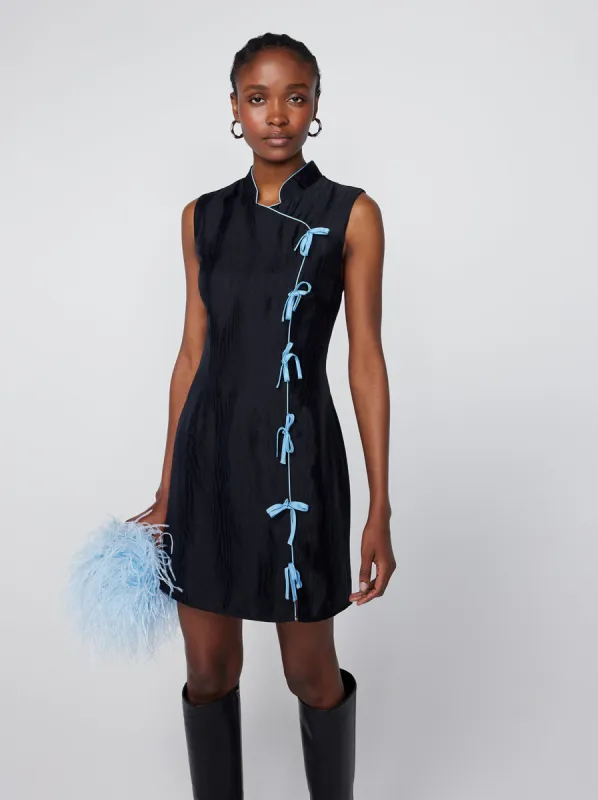 Aubrey Black Mini Dress sold by KITRI Studio