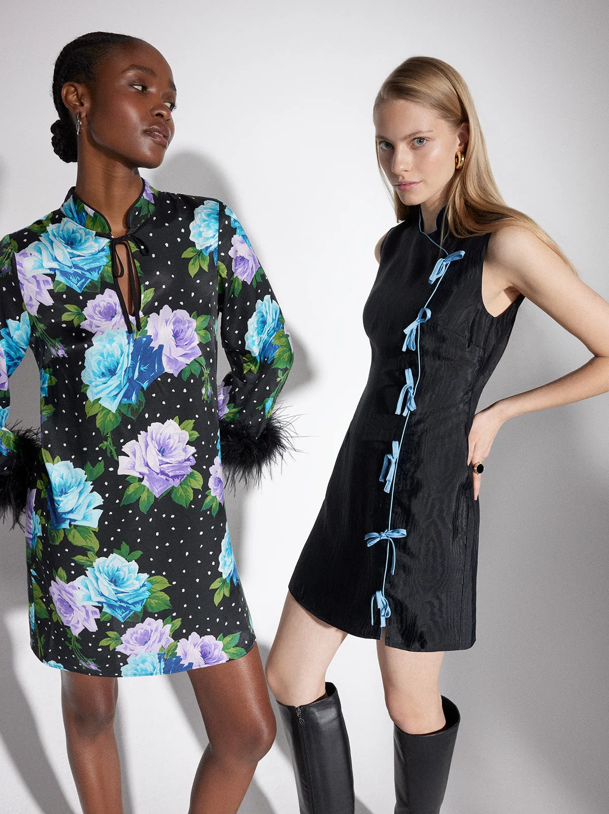 Aubrey Black Mini Dress sold by KITRI Studio product image thumbnail 3