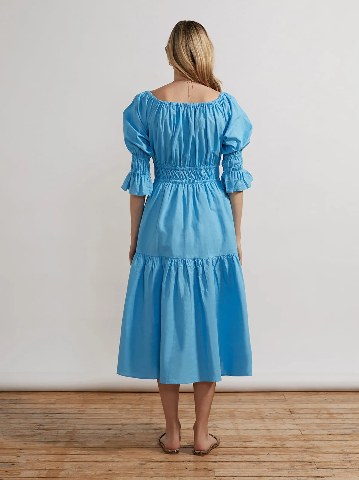 Margot Azure Blue Midi Dress sold by KITRI Studio product image thumbnail 4