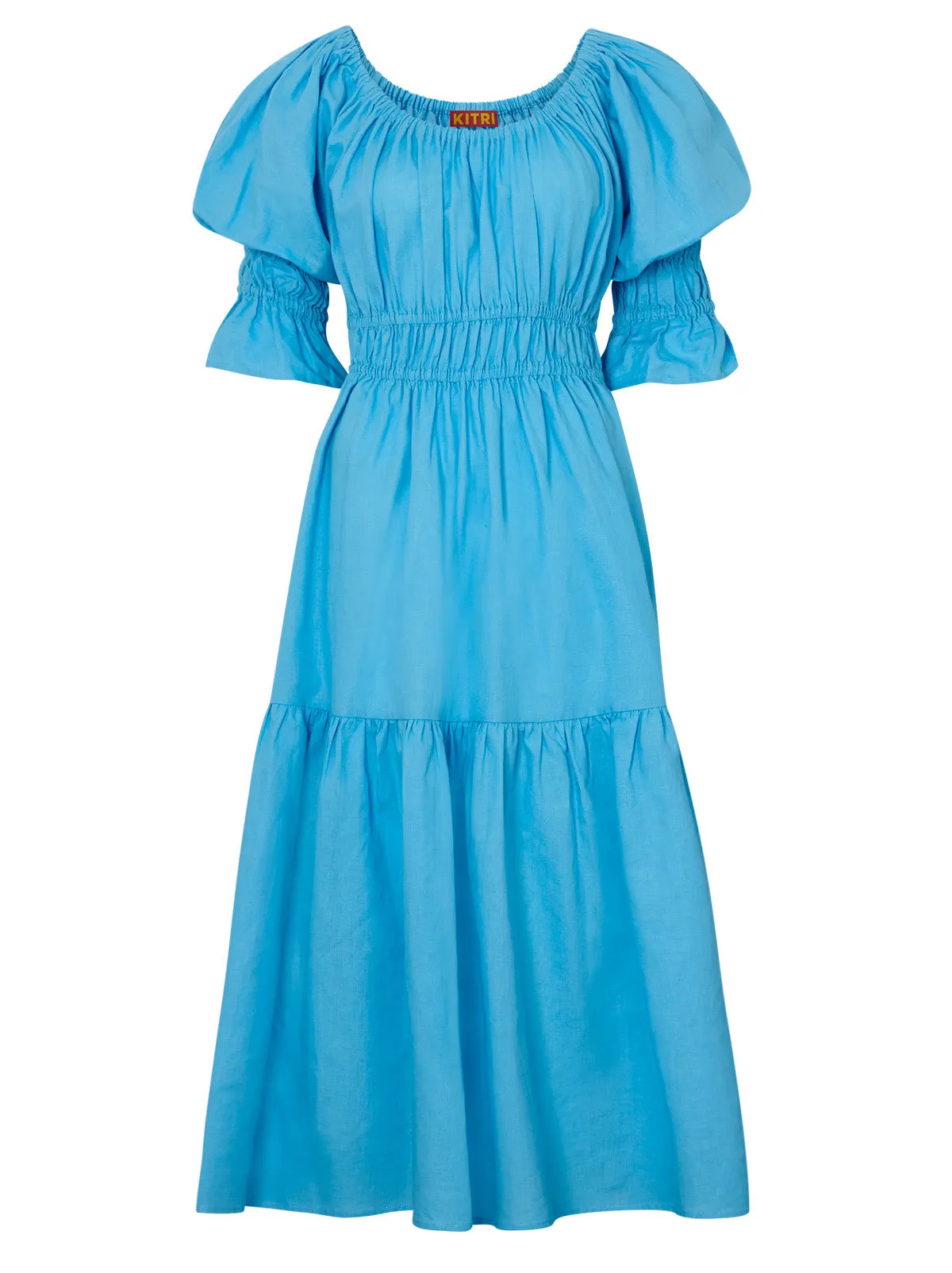 Margot Azure Blue Midi Dress sold by KITRI Studio product image thumbnail 5
