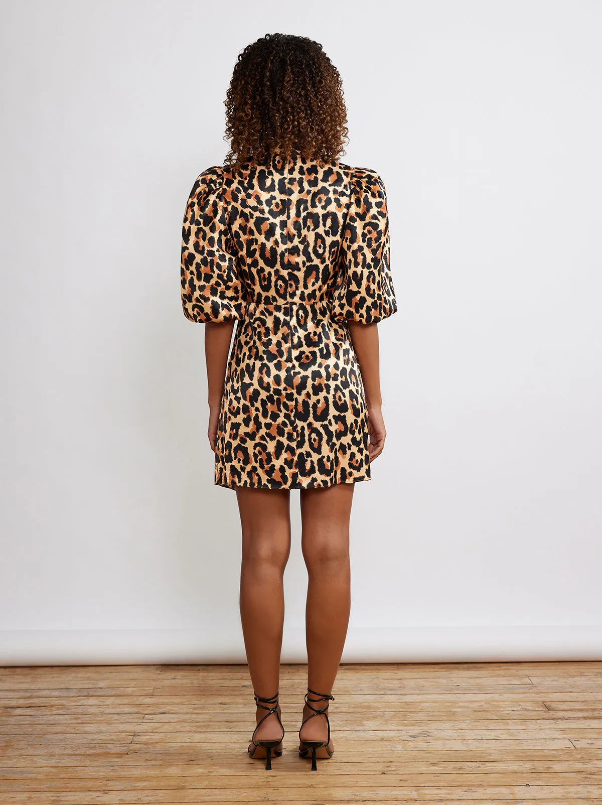 Maisie Leopard Print Mini Dress sold by KITRI Studio product image thumbnail 2
