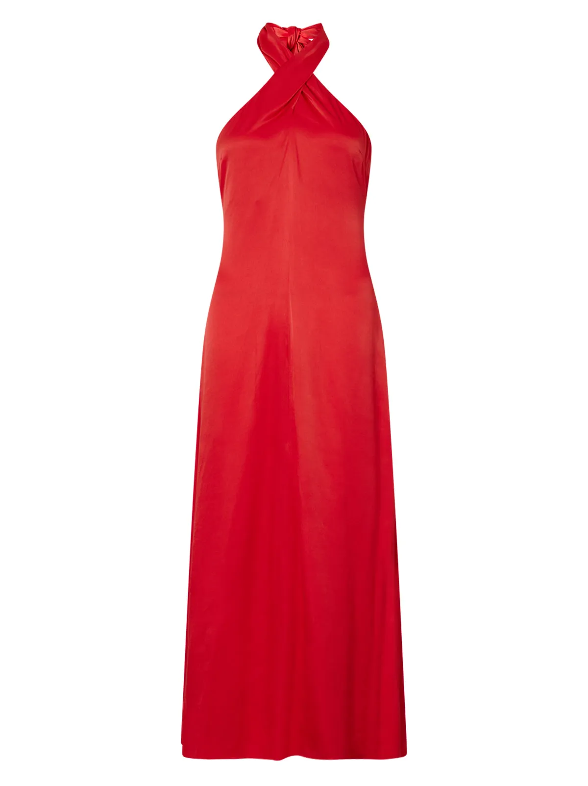 Neve Red Satin Halter Dress sold by KITRI Studio product image thumbnail 5