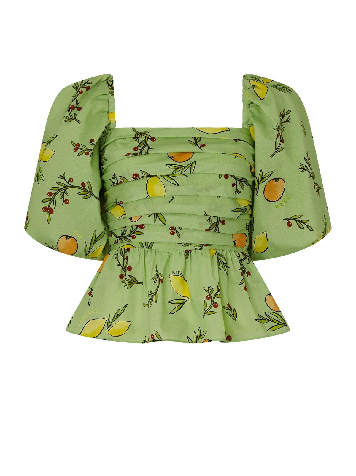 Lois Green Citrus Top sold by KITRI Studio product image thumbnail 5