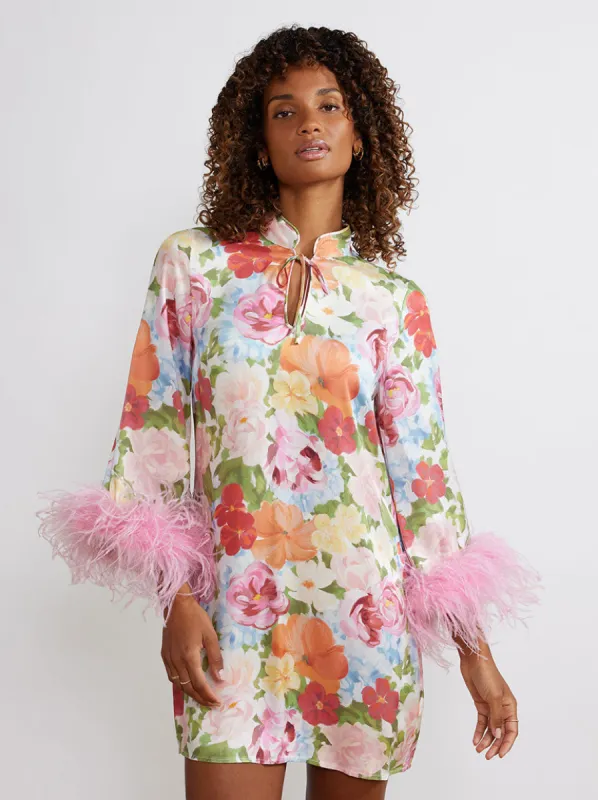 Carlotta Painted Floral Mini Dress sold by KITRI Studio