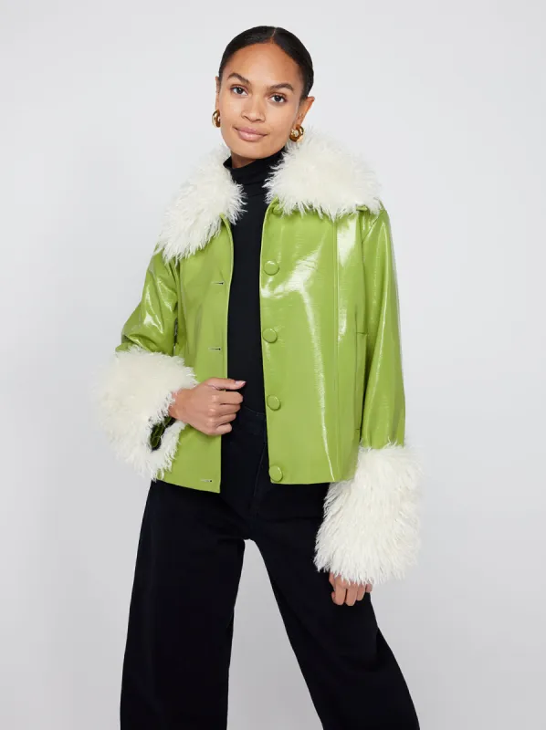 Bonnie Green Vinyl Jacket sold by KITRI Studio
