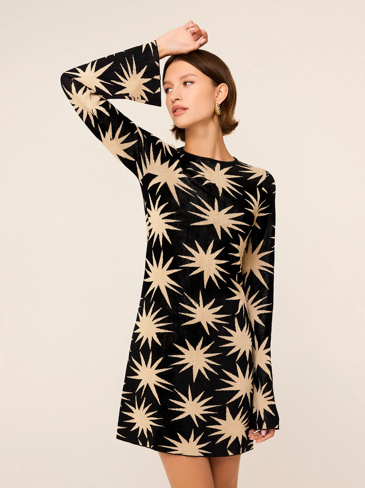 Greta Star Lurex Mini Knit Dress sold by KITRI Studio product image thumbnail 2