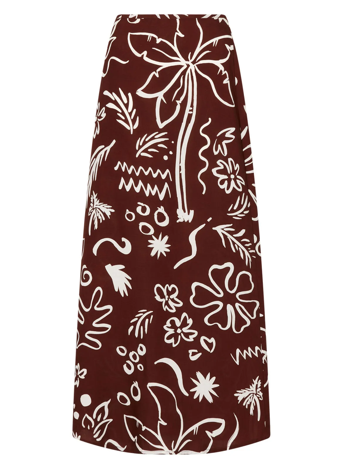 Mali Coco Palm Print Maxi Skirt sold by KITRI Studio product image thumbnail 5