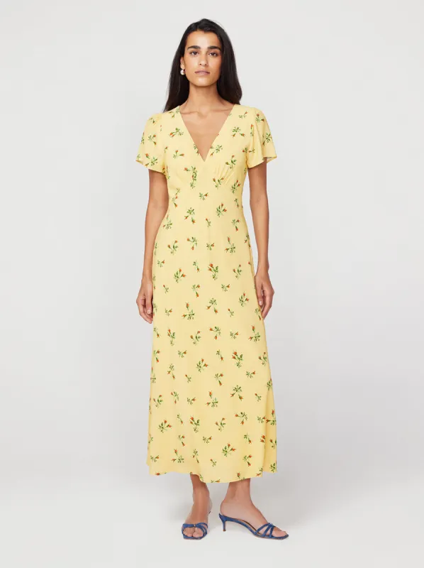 Effie Buttercup Rosebud Midi Dress made by KITRI Studio
