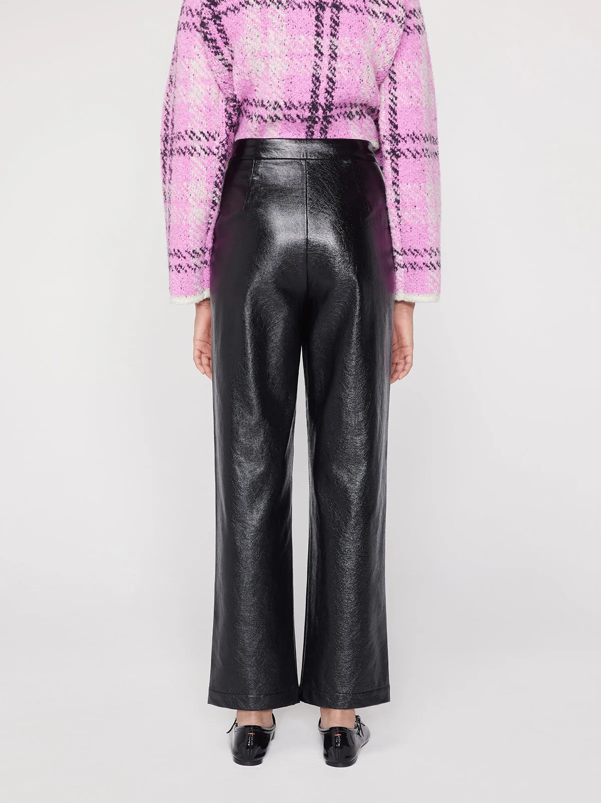 Janice Black Vinyl Trousers sold by KITRI Studio product image thumbnail 2
