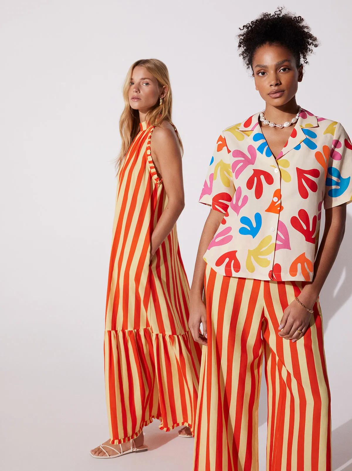 Lulu Striped Halterneck Maxi Dress sold by KITRI Studio product image thumbnail 3
