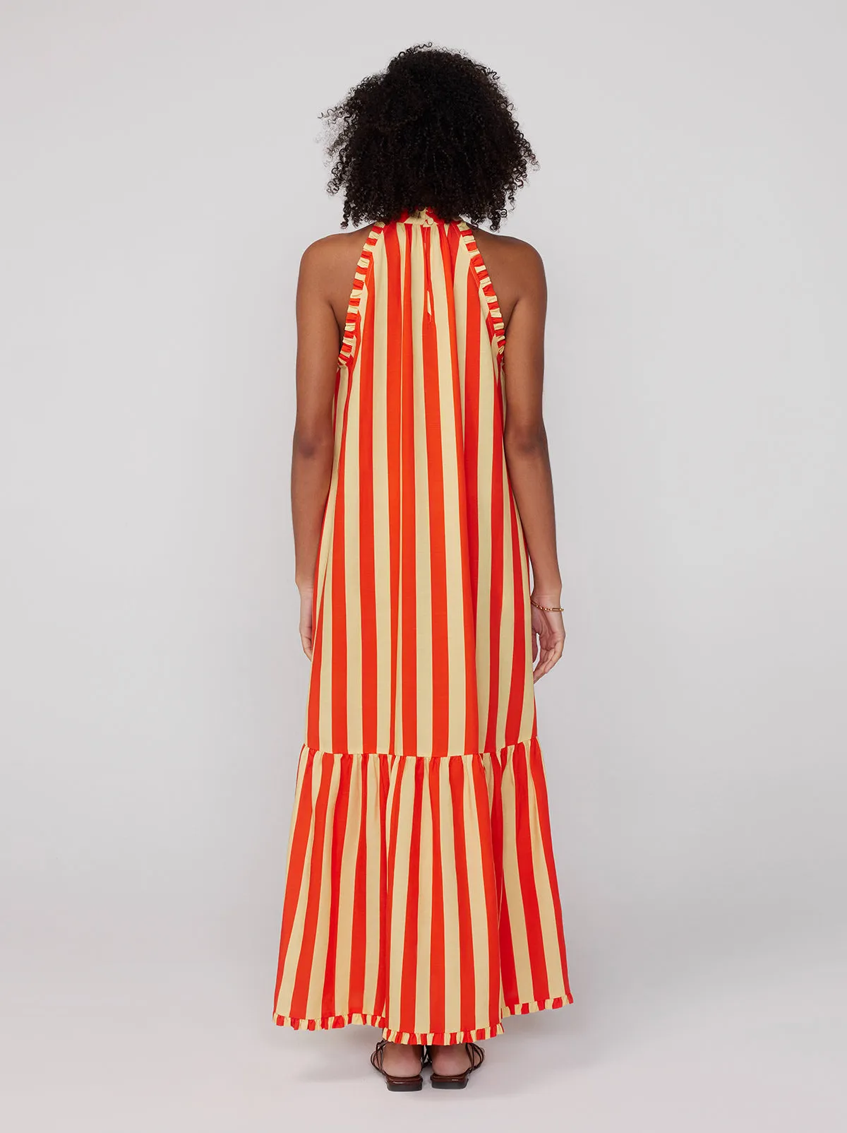 Lulu Striped Halterneck Maxi Dress sold by KITRI Studio product image thumbnail 4