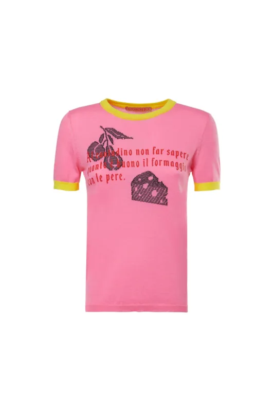 Pear Wisdom Cotton T-shirt sold by Cormio