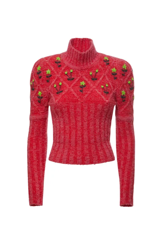 Oma wool turtleneck made by Cormio