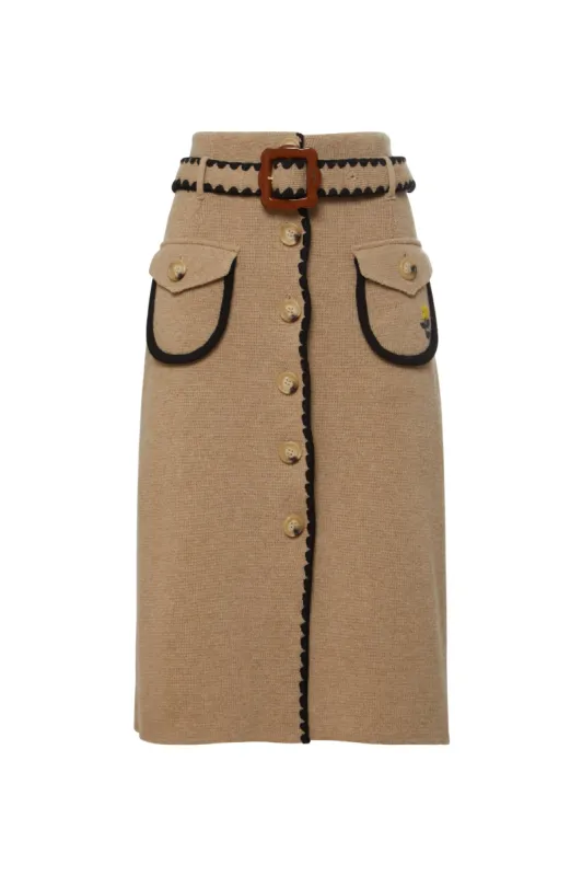 Mafalda wool skirt sold by Cormio