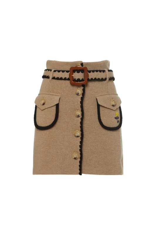 Helga wool skirt sold by Cormio