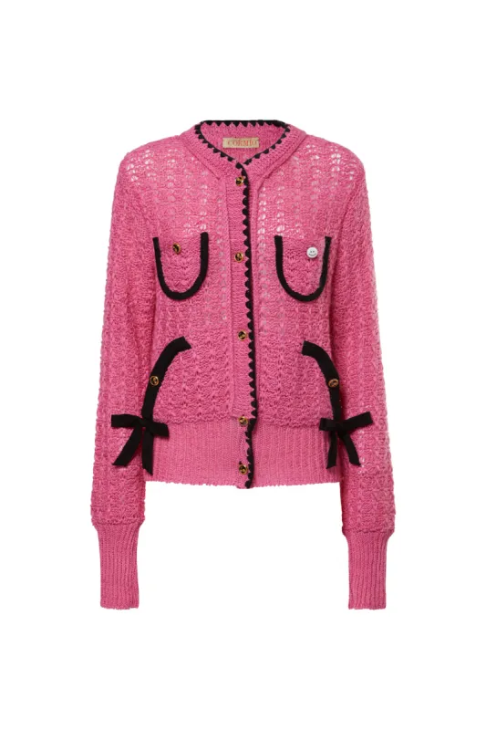 Ludovica linen cardigan sold by Cormio