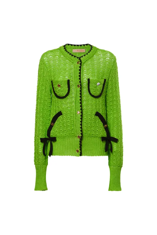 Ludovica linen cardigan sold by Cormio