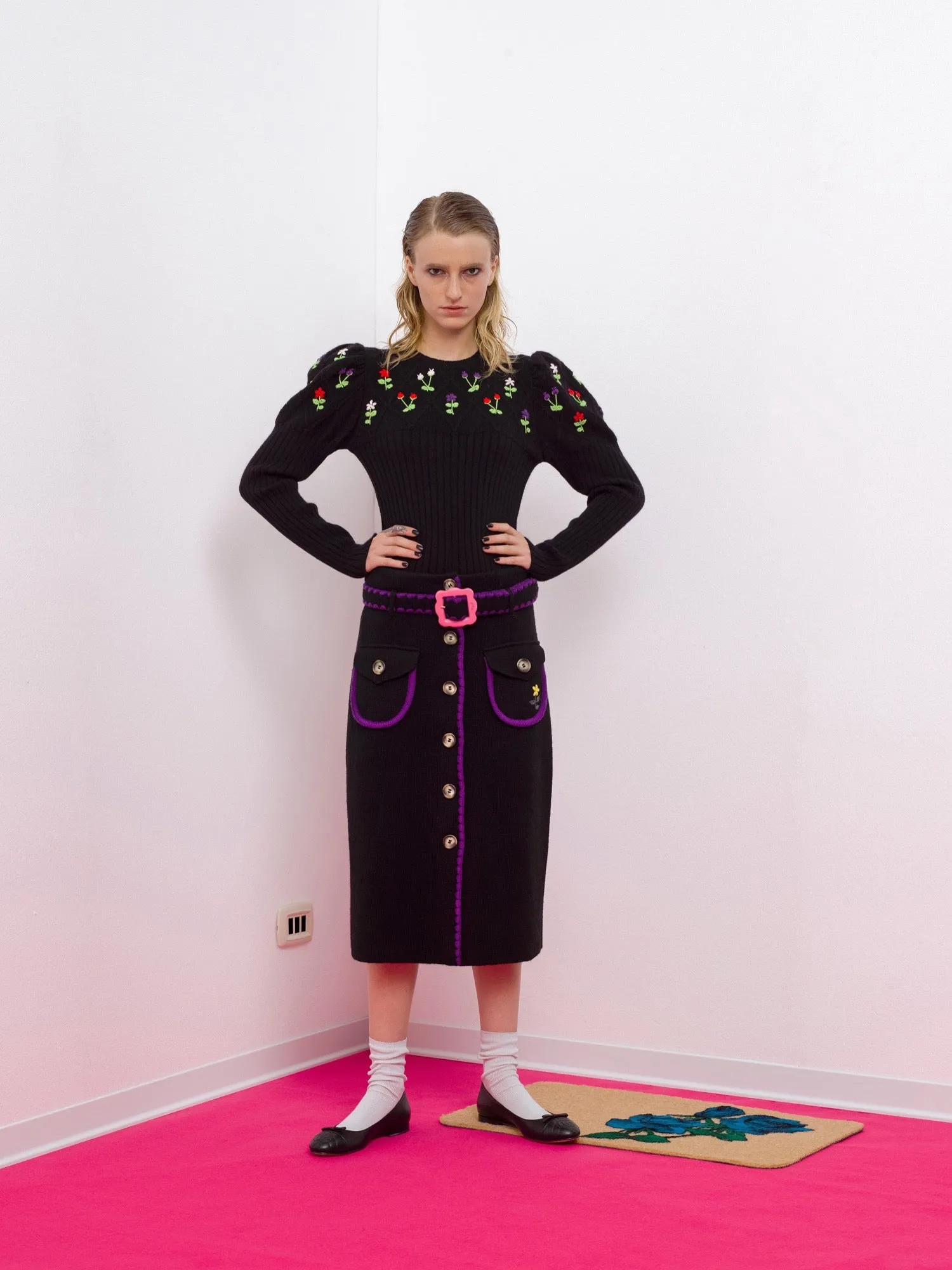 Mafalda wool skirt sold by Cormio product image thumbnail 2