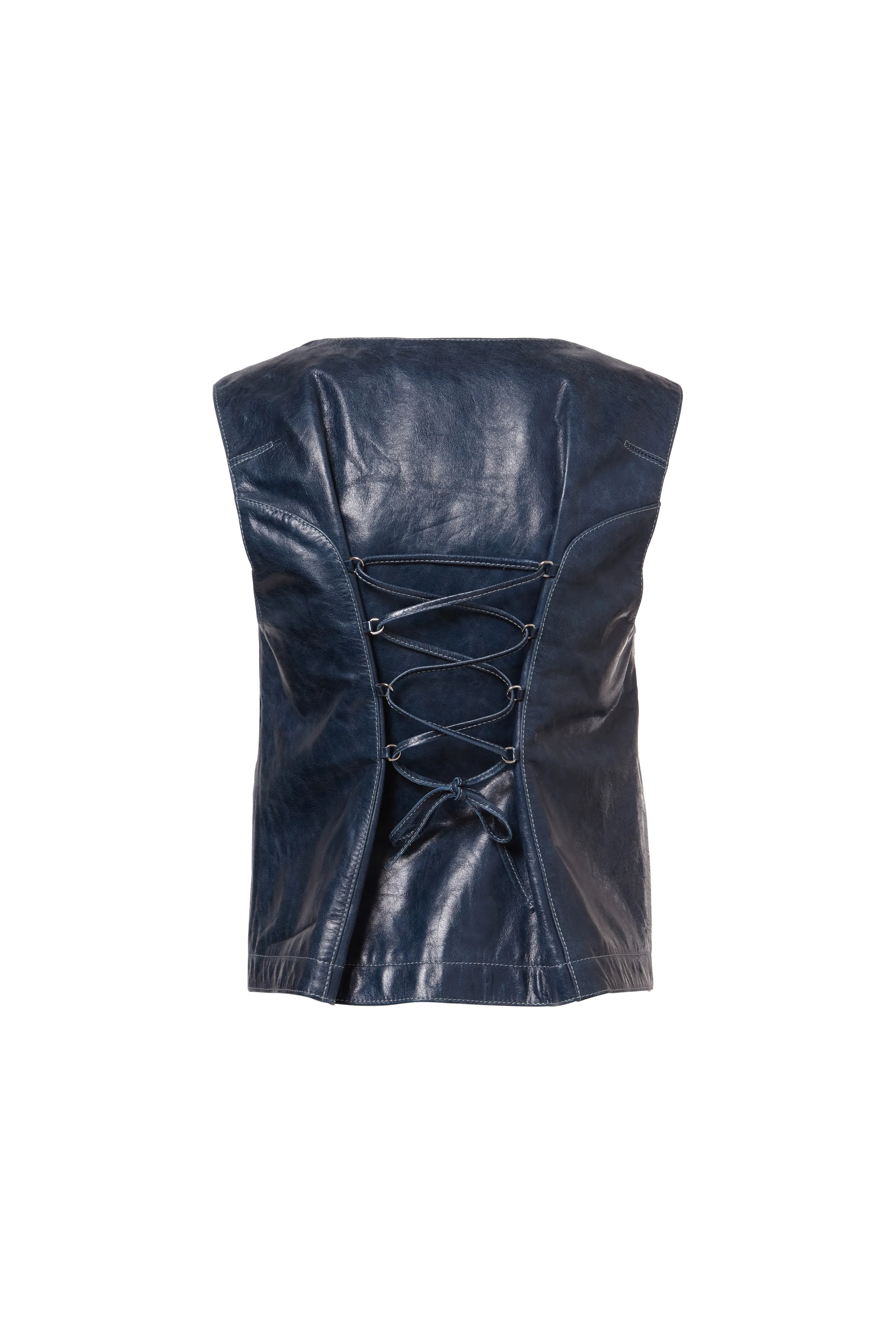 Tandi Leather Gilet sold by Cormio product image thumbnail 3