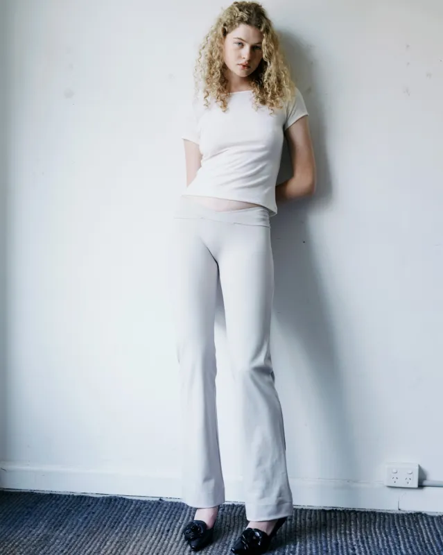 The Stretch Trouser in Nylon & Acetate sold by All is a Gentle Spring