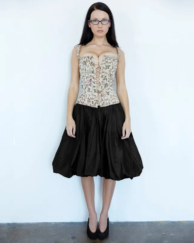 The Polonaise Skirt in Silk sold by All is a Gentle Spring