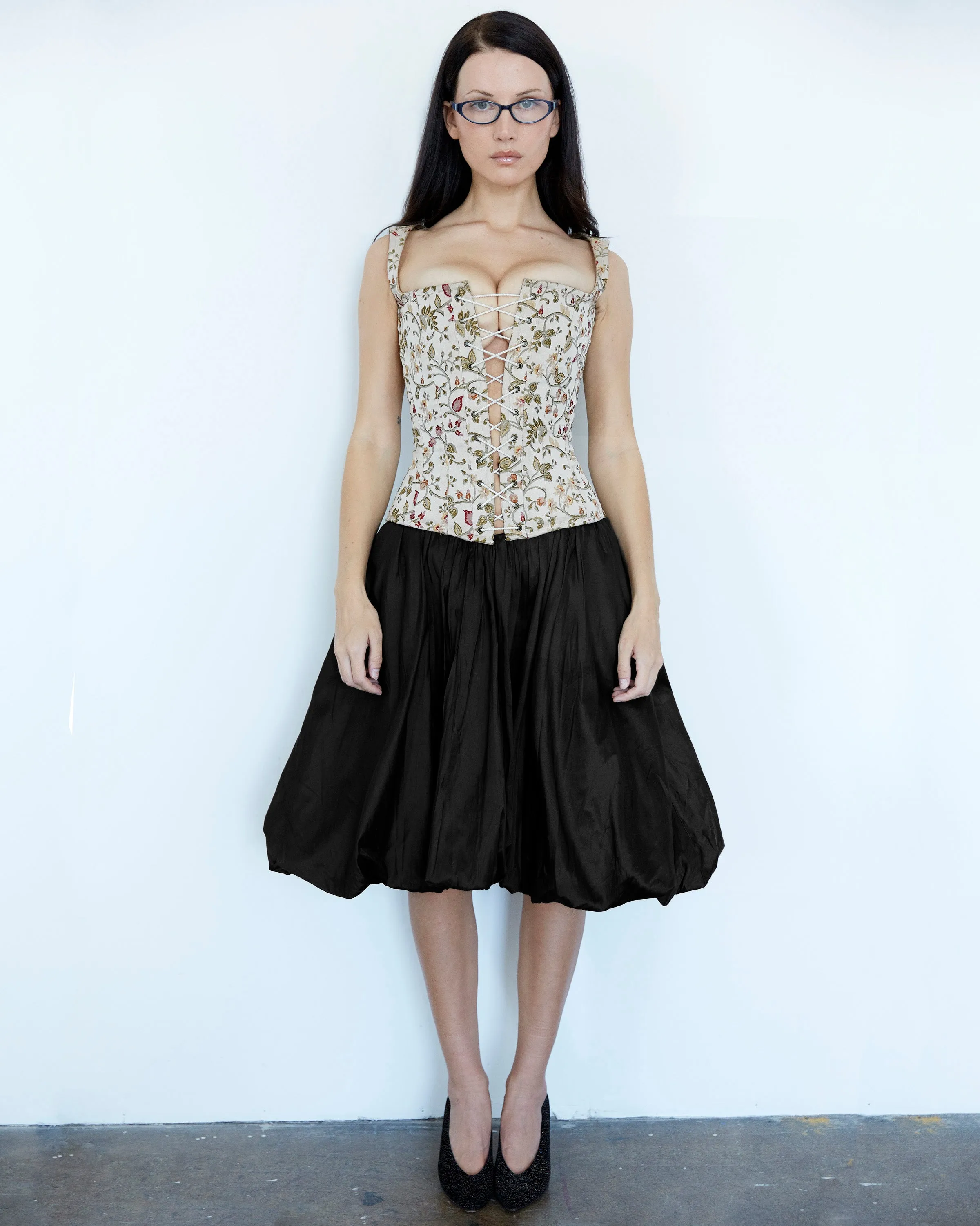 The Polonaise Skirt in Silk sold by All is a Gentle Spring