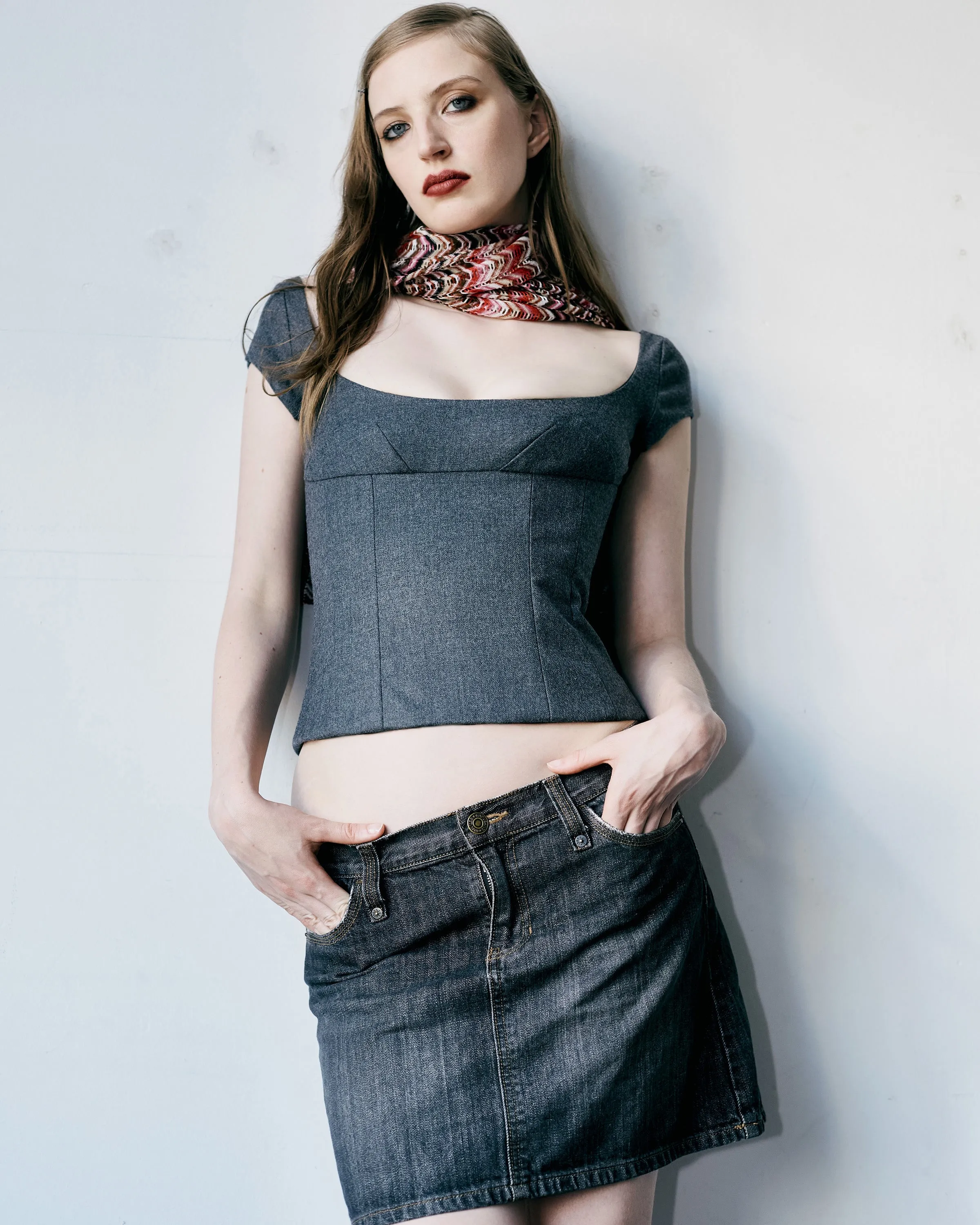 The Demi Cup Corselette in Wool sold by All is a Gentle Spring