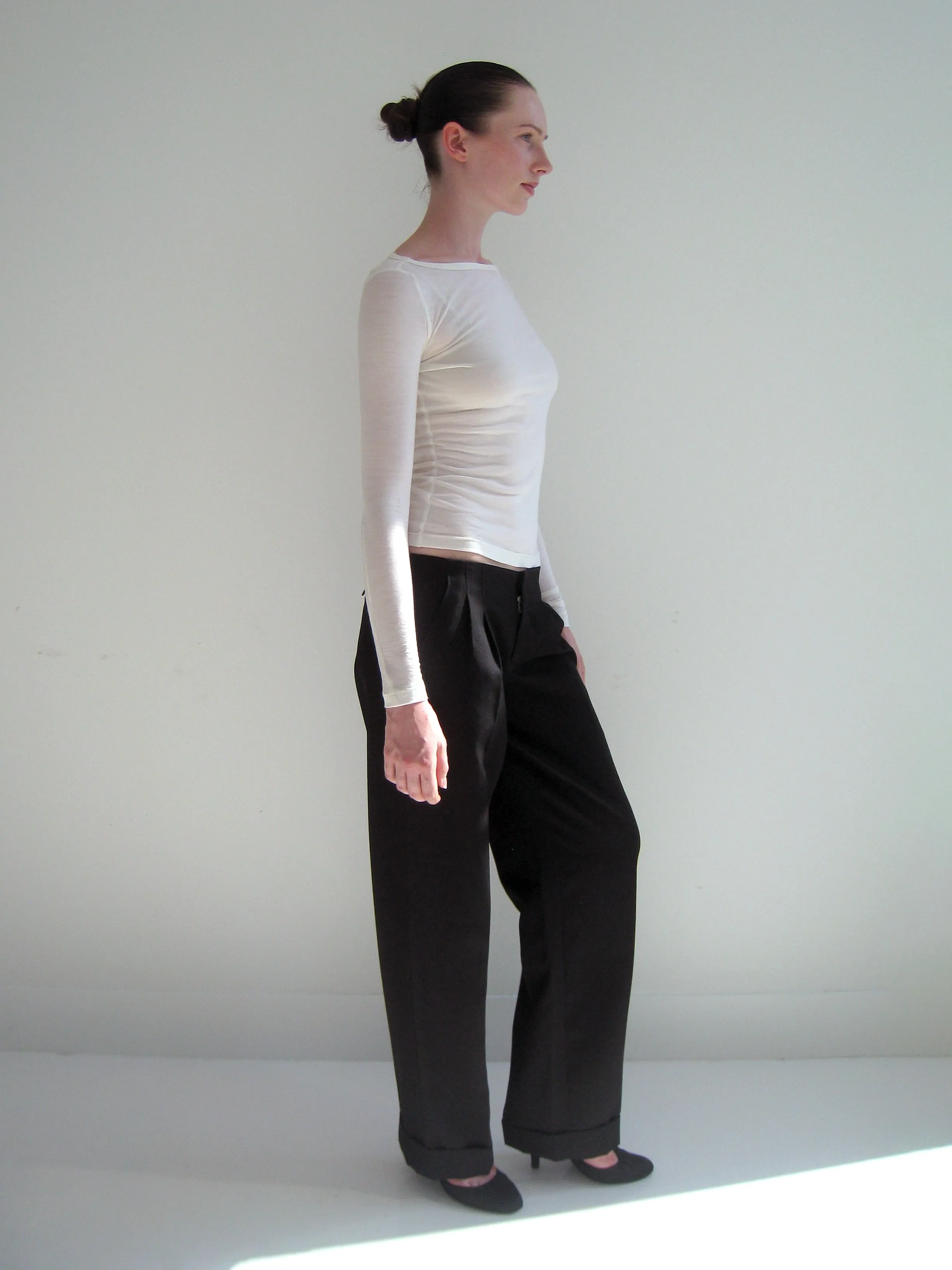 Second Quality: The Long Sleeve Tee in Wool, XS sold by All is a Gentle Spring product image thumbnail 2