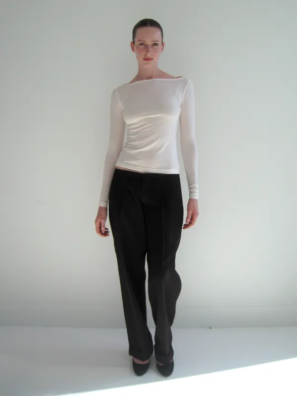 Second Quality: The Long Sleeve Tee in Wool, XS sold by All is a Gentle Spring