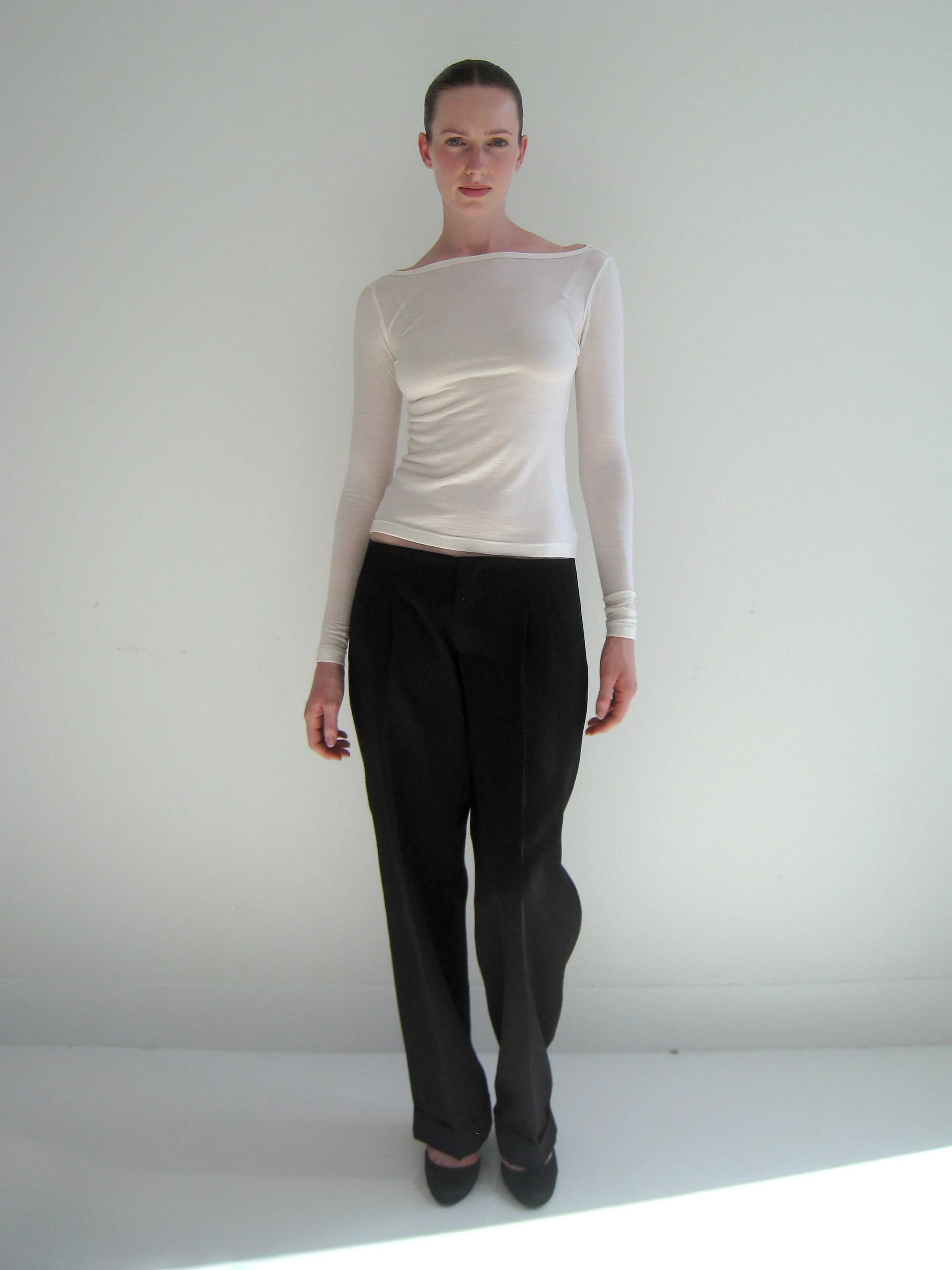 Second Quality: The Long Sleeve Tee in Wool, XS sold by All is a Gentle Spring