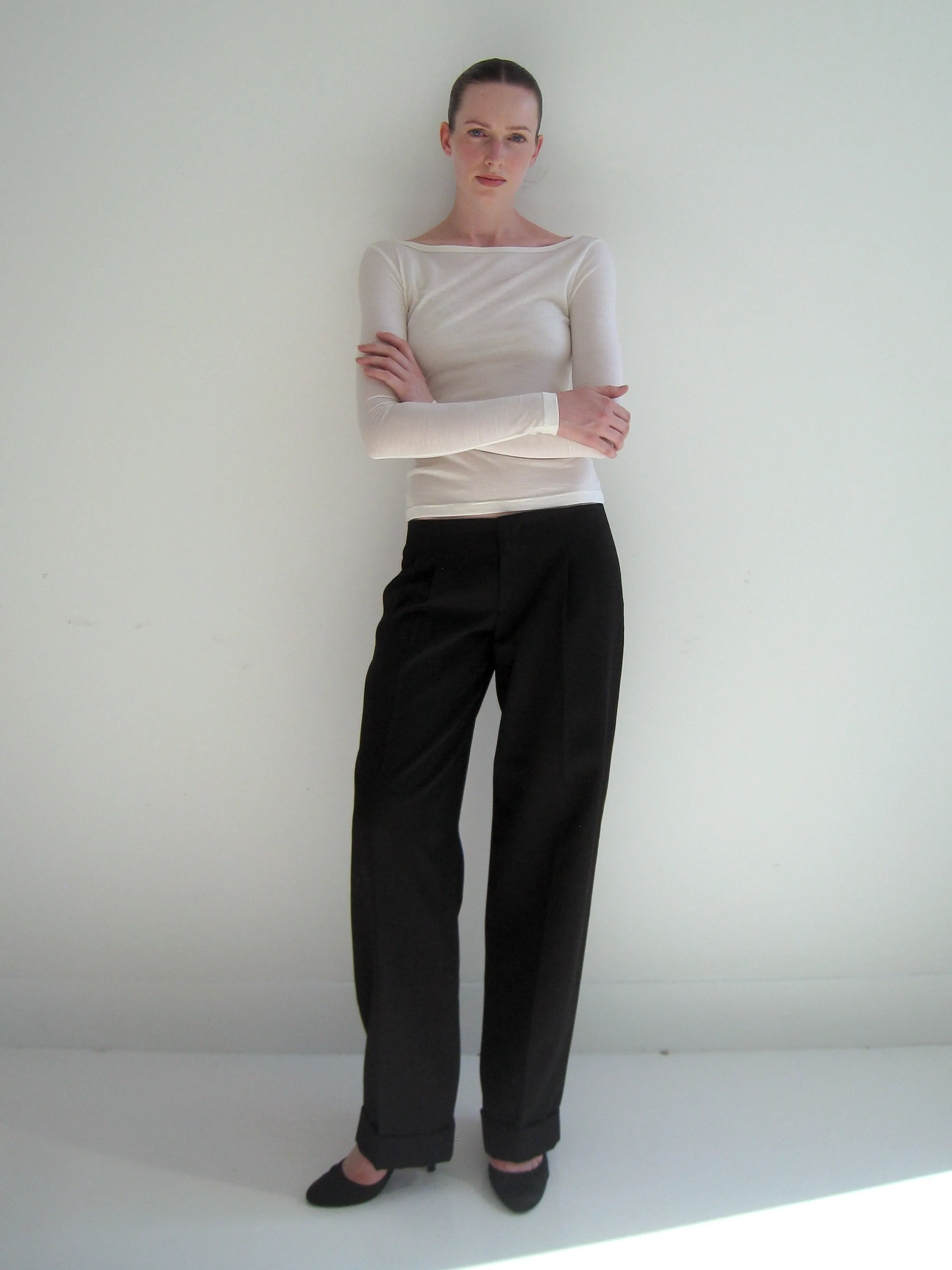 Second Quality: The Long Sleeve Tee in Wool, XS sold by All is a Gentle Spring product image thumbnail 4