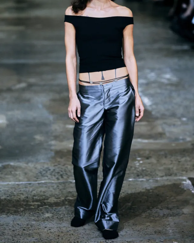 Runway Sample: The Soirée Trouser in Silk, XS sold by All is a Gentle Spring