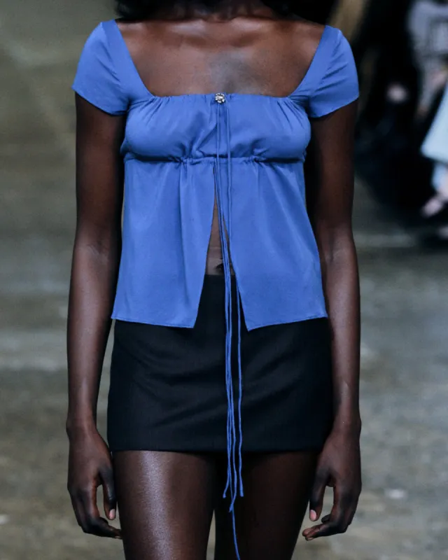 The Thérése Blouse in Silk sold by All is a Gentle Spring