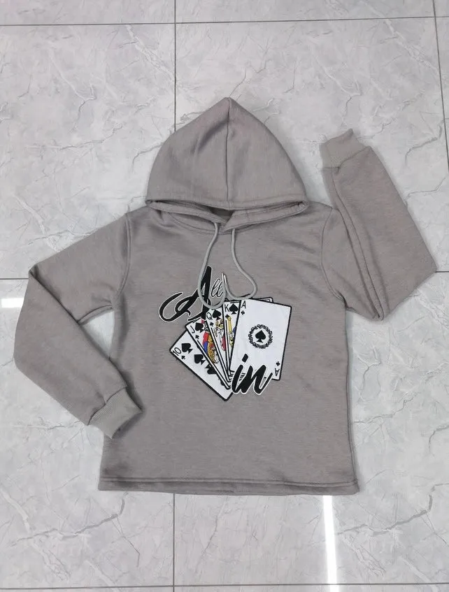 Grey Hoodie sold by All In Apparel