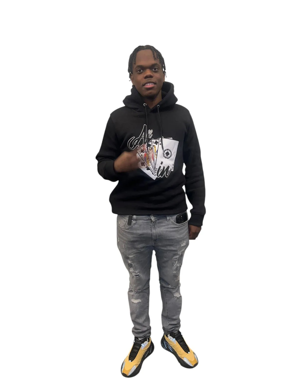 Black Hoodie sold by All In Apparel