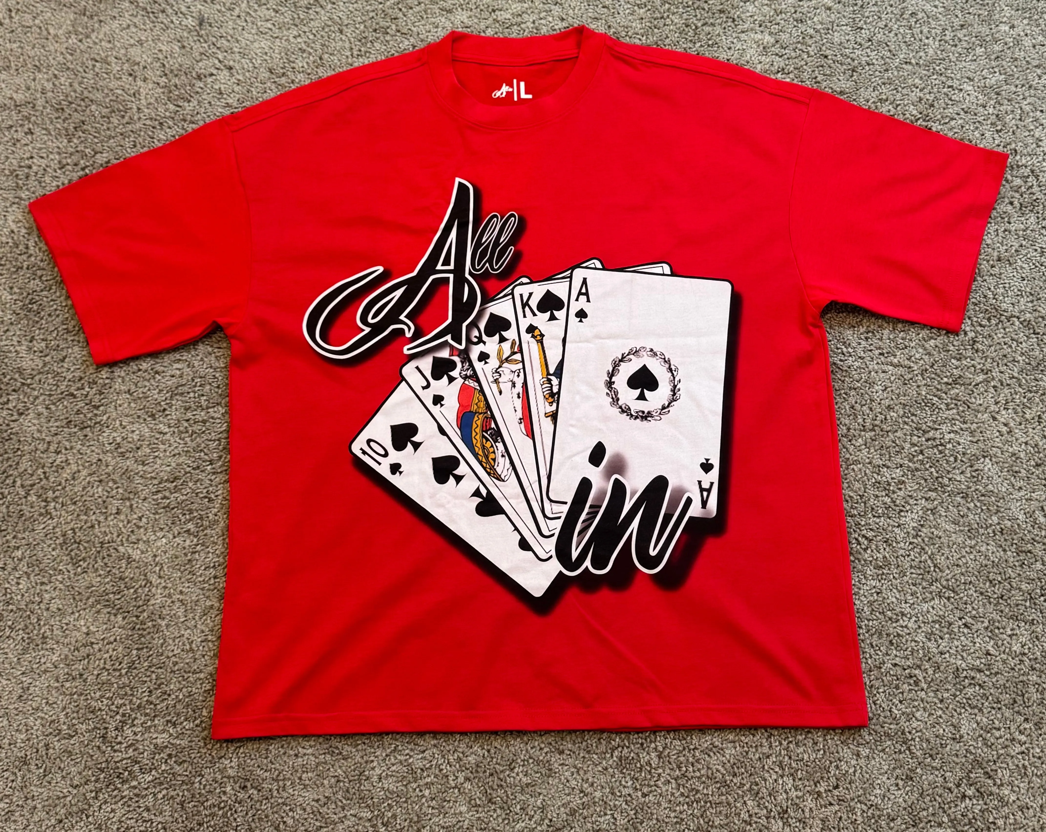 Red Oversized T-Shirt sold by All In Apparel