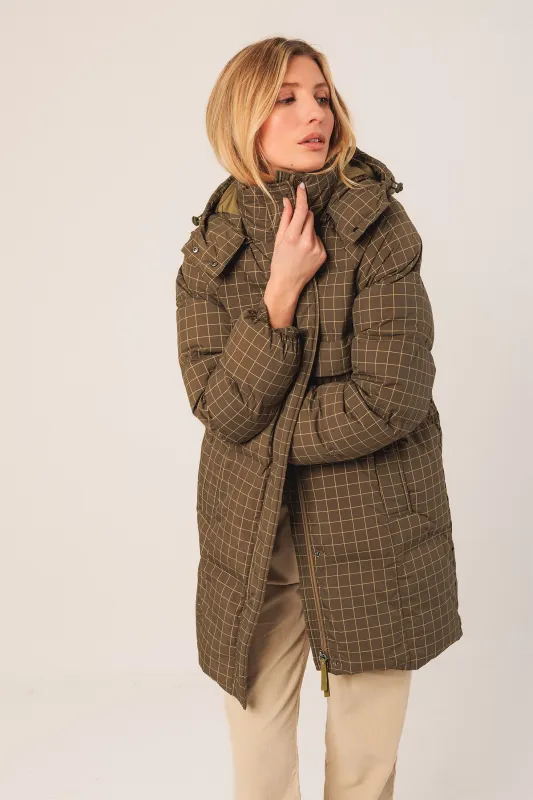 ABRIGO PLUMÓN CUADROS sold by Indi & Cold