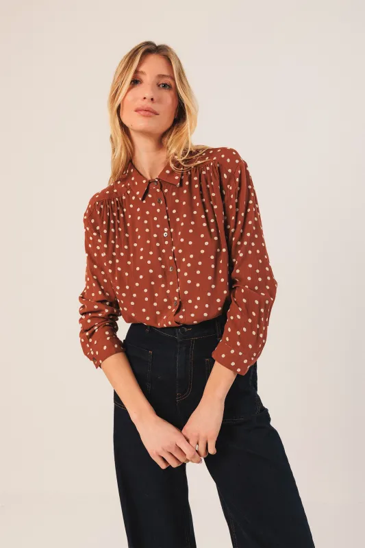 [CL] BEA POLKA DOT SHIRT sold by Indi & Cold